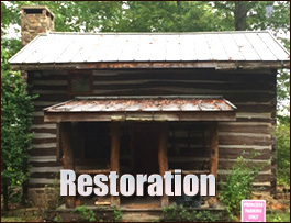 Historic Log Cabin Restoration  Pansey, Alabama